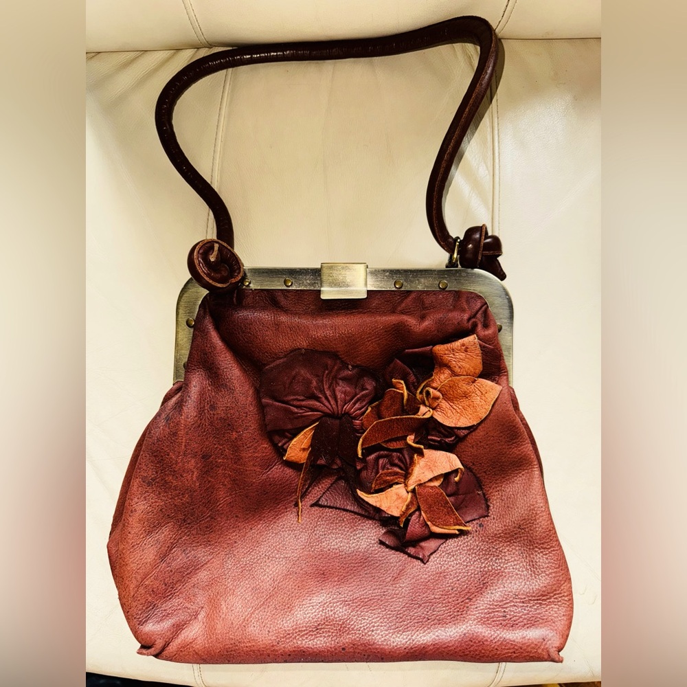 CUSTOM MADE on ETSY BUTTERSOFT DEER HIDE BROWN TONE PURSE